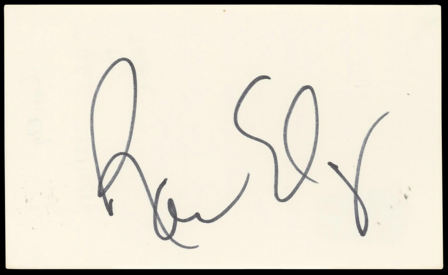 Ron Ely Tarzan Authentic Signed 3x5 Index Card Autographed BAS #BN89183
