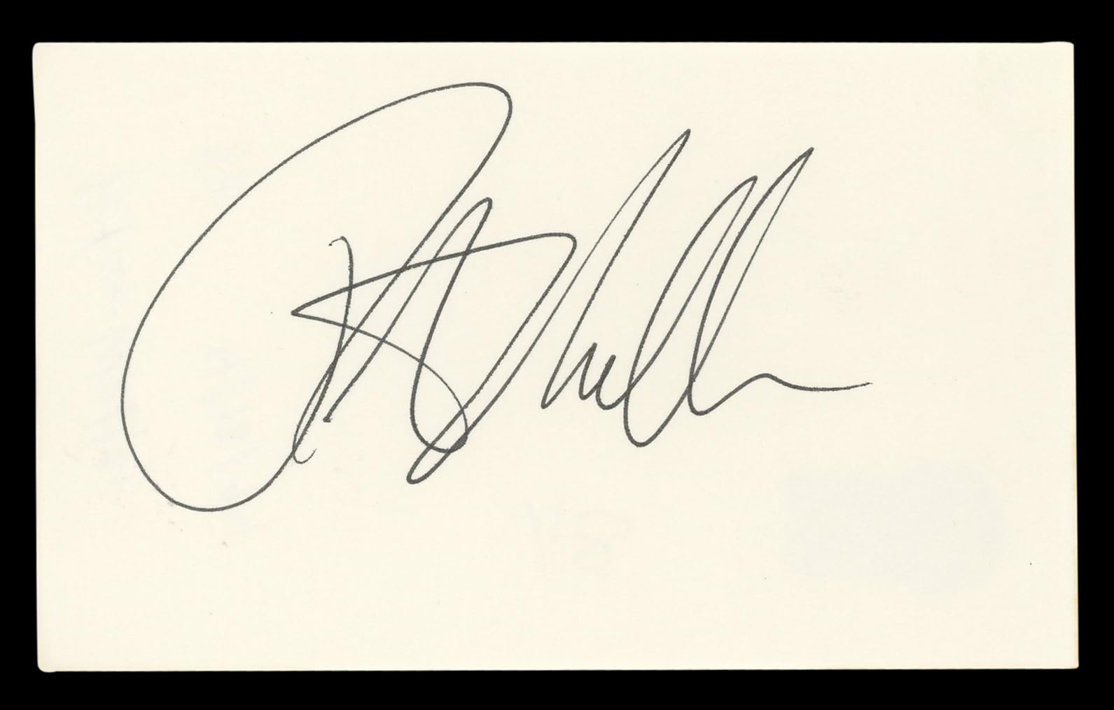Peter Weller RoboCop Authentic Signed 3x5 Index Card Autographed BAS #BL96754