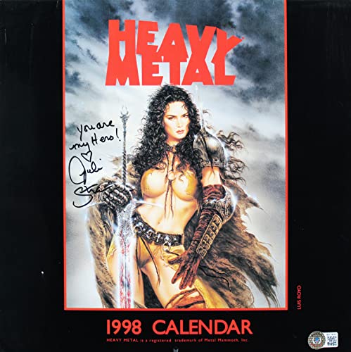 Julie Strain Authentic Signed 1998 Heavy Metal Calendar BAS #BA74089