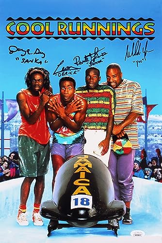 Cool Runnings (3) Lewis, Doug, Leon & Yoba Signed 12x18 Photo JSA Witness