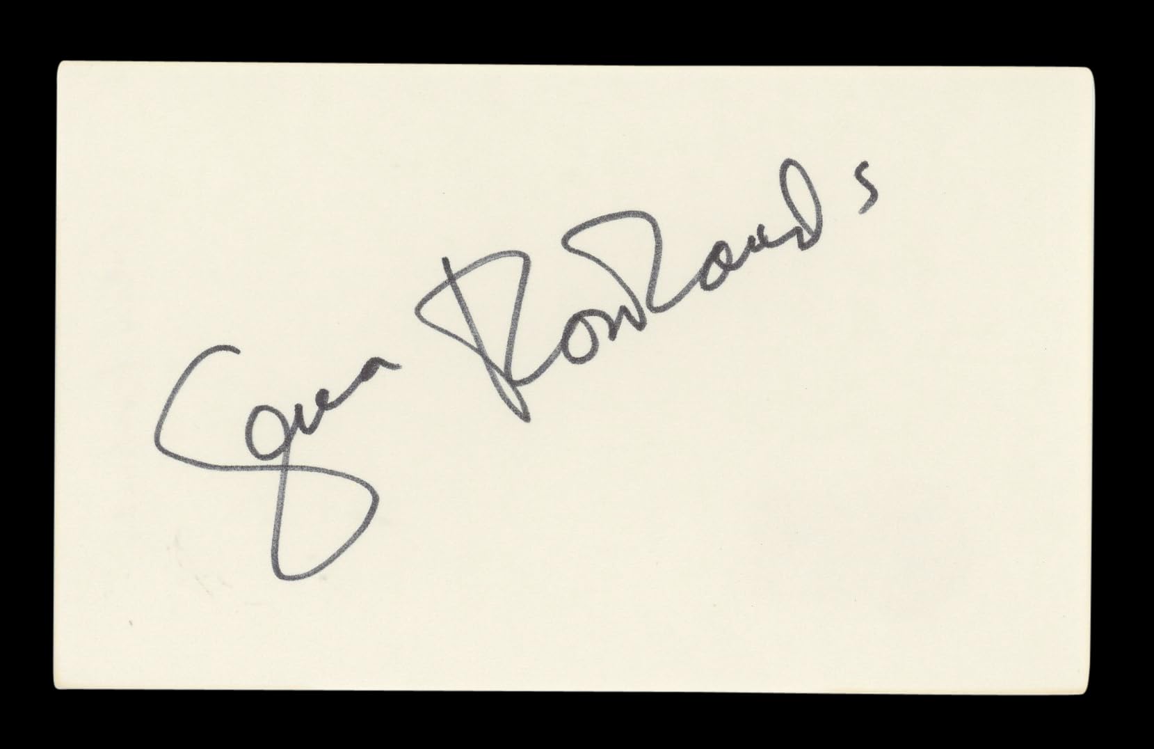 Gena Rowlands The Notebook Signed 3x5 Index Card Autographed BAS #AD70238