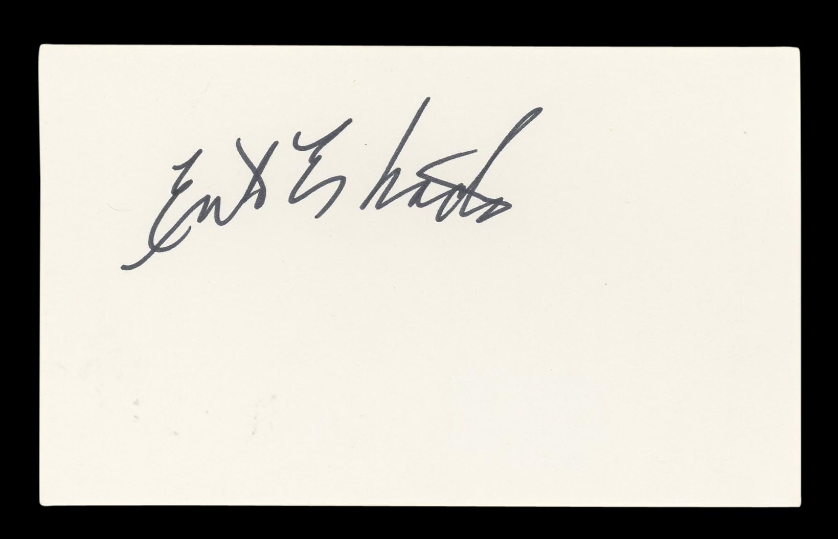 Erik Estrada CHiPS Authentic Signed 3x5 Index Card Autographed BAS #BL96698
