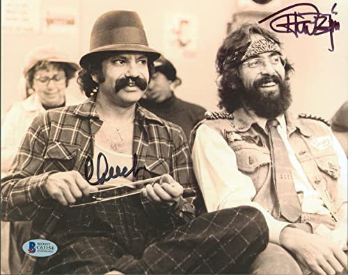 Cheech Marin & Tommy Chong Up in Smoke Authentic Signed 8x10 Photo BAS #C63154