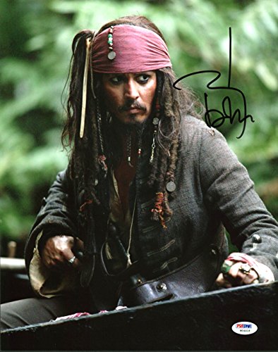 Johnny Depp Authentic Signed 11X14 Photo w/ Graded 10 Autograph! PSA/DNA #W04418