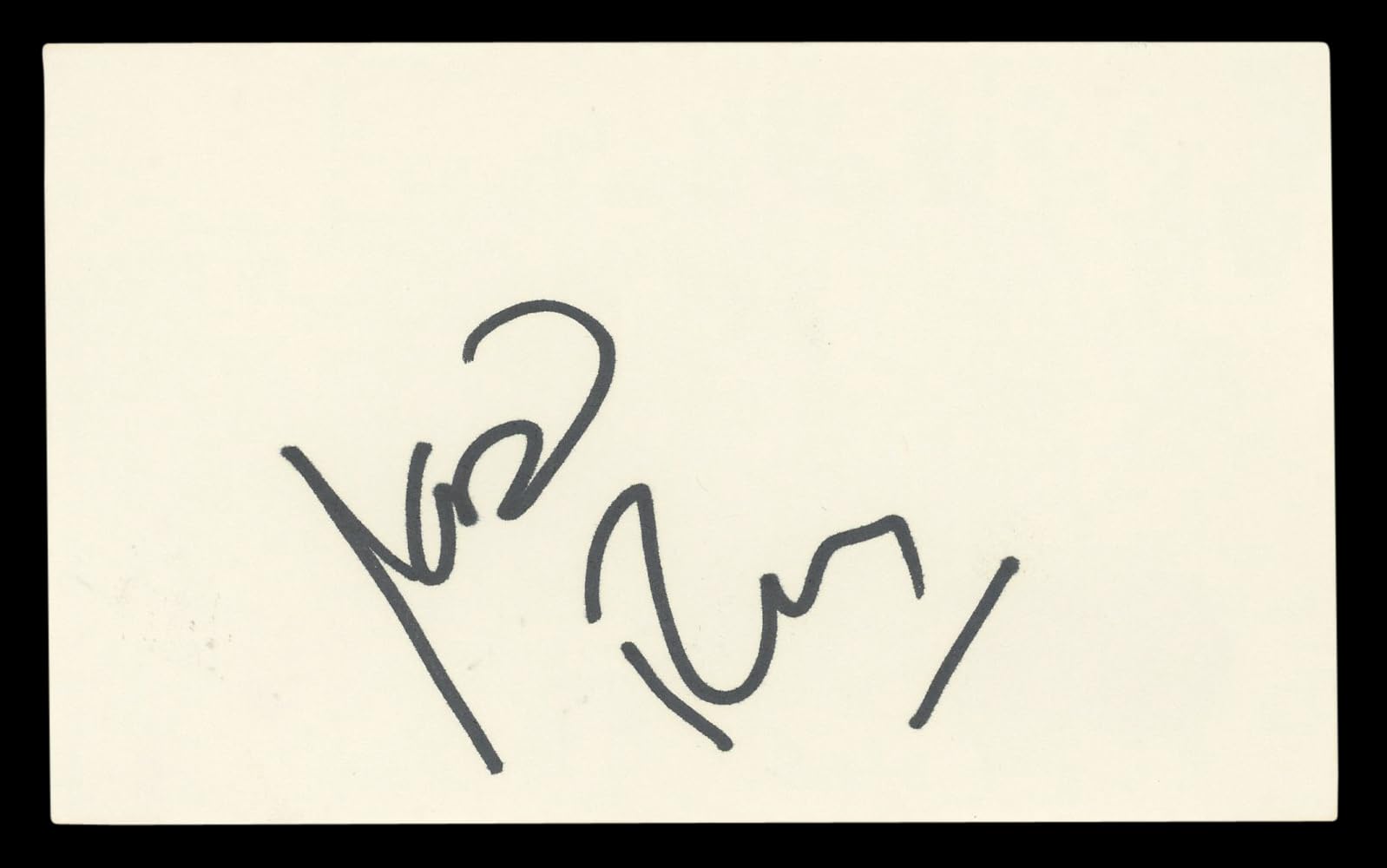 Joan Rivers Fashion Police Authentic Signed 3x5 Index Card BAS #BL98478