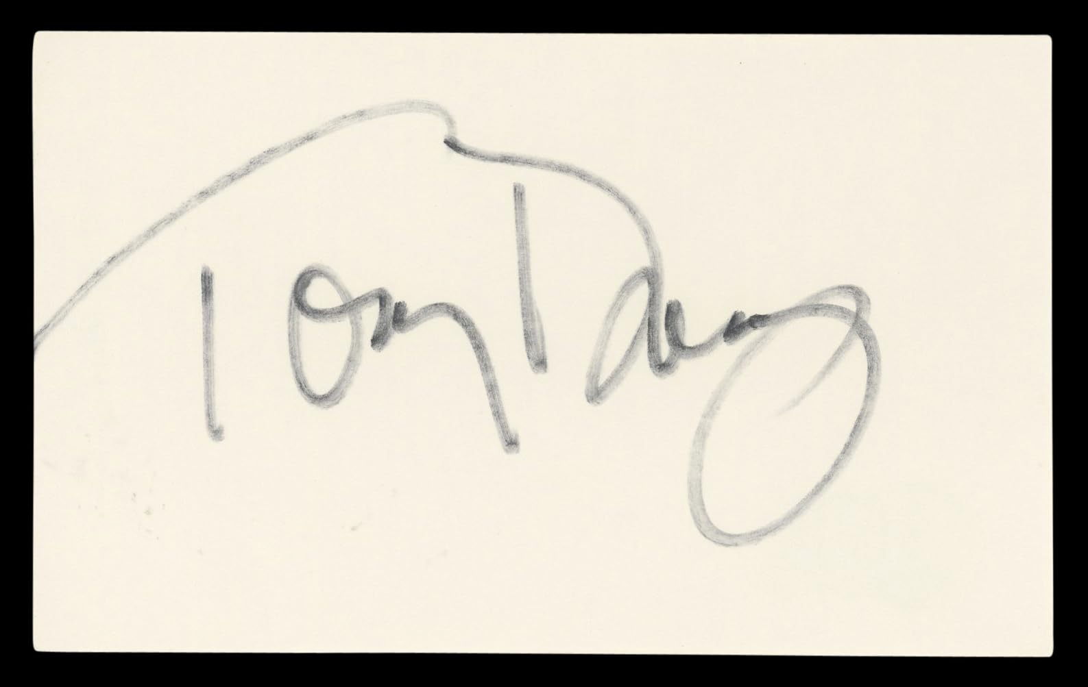 Tony Danza Who's the Boss? Authentic Signed 3x5 Index Card BAS #BL98450