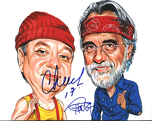 Cheech Marin & Tommy Chong Up in Smoke Authentic Signed 8x10 Photo BAS #B61886