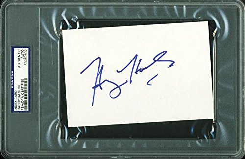 Harry Hamlin Authentic Signed 4X6 Index Card Autographed PSA/DNA Slabbed