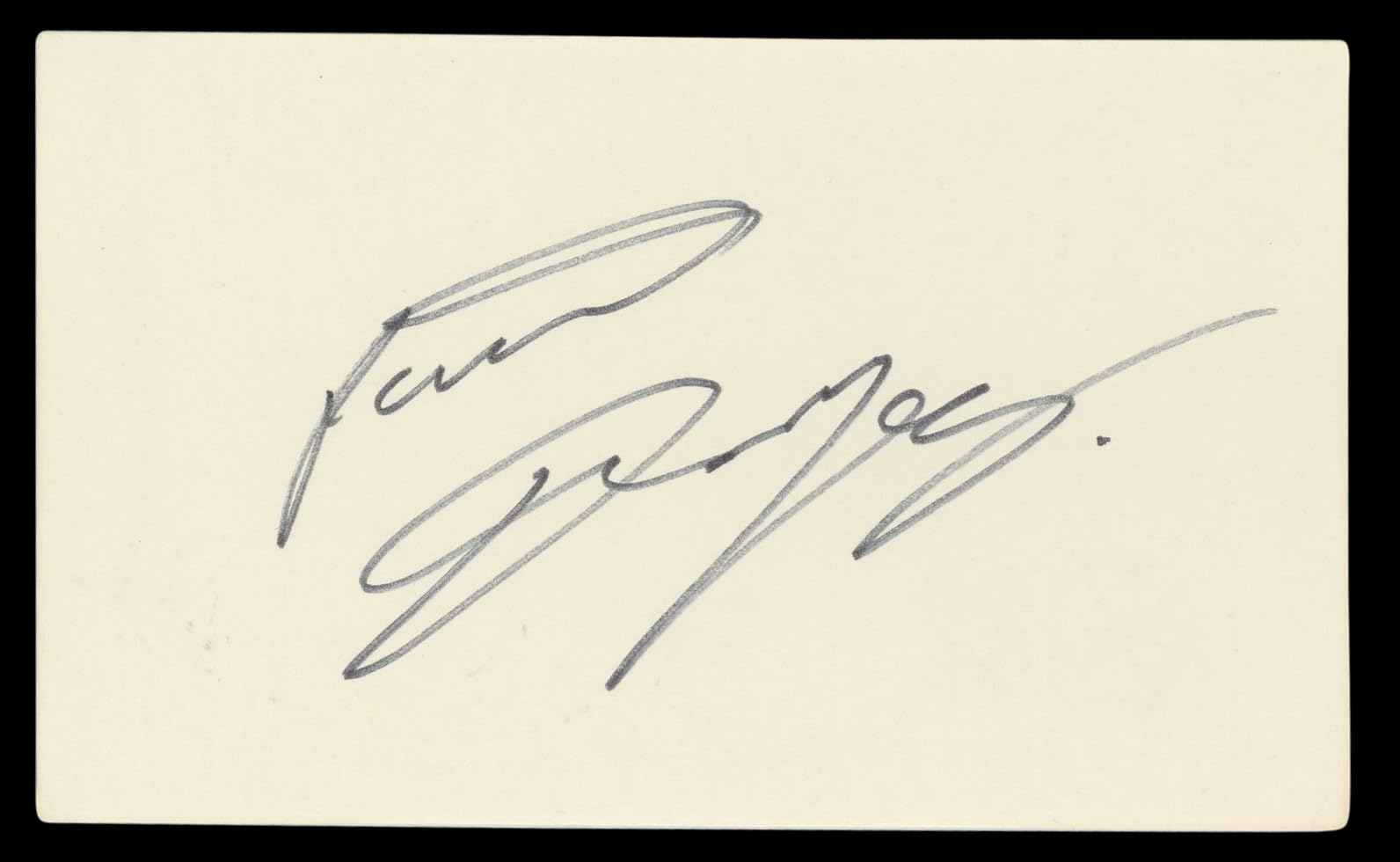 Patrick Dempsey Grey's Anatomy Authentic Signed 3x5 Index Card BAS #BL98500