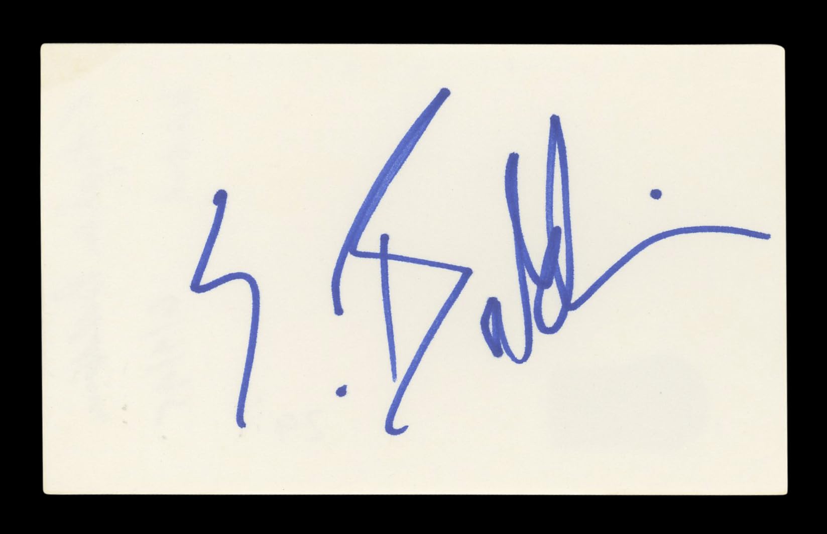 Stephen Baldwin The Usual Suspects Authentic Signed 3x5 Index Card BAS #BL96485