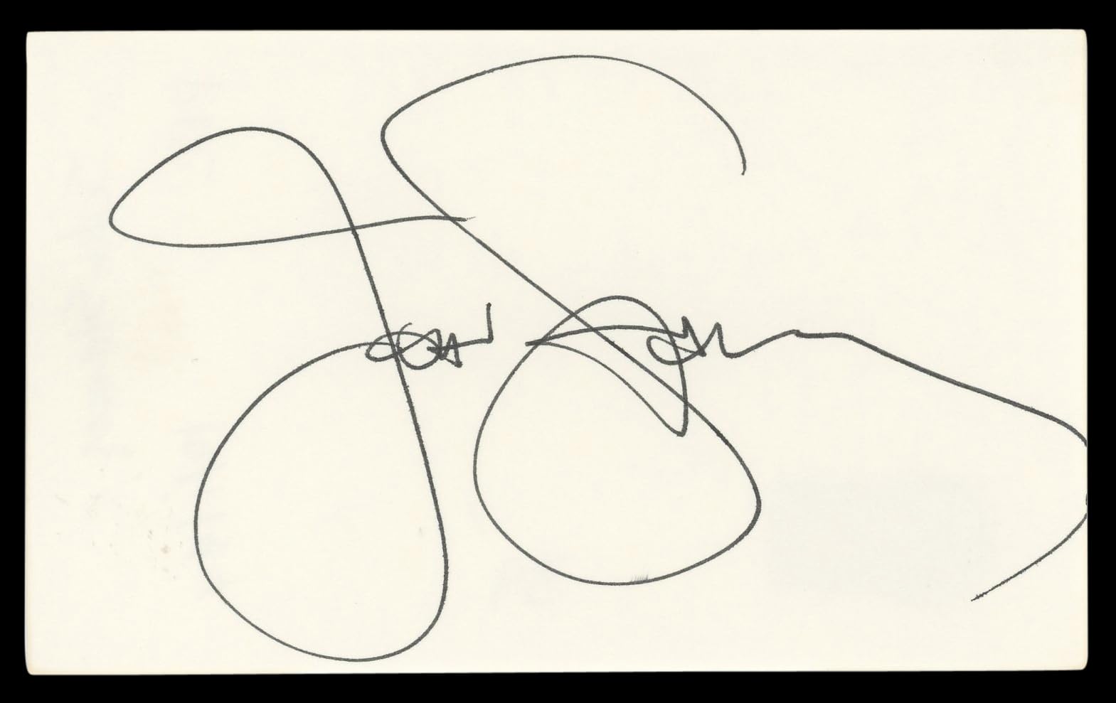 John Stamos Full House Authentic Signed 3x5 Index Card Autographed BAS #BL98525
