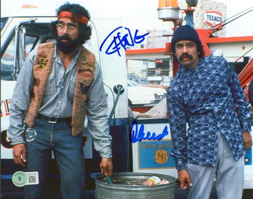 Cheech Marin & Tommy Chong Up in Smoke Authentic Signed 8x10 Photo BAS #BC37763