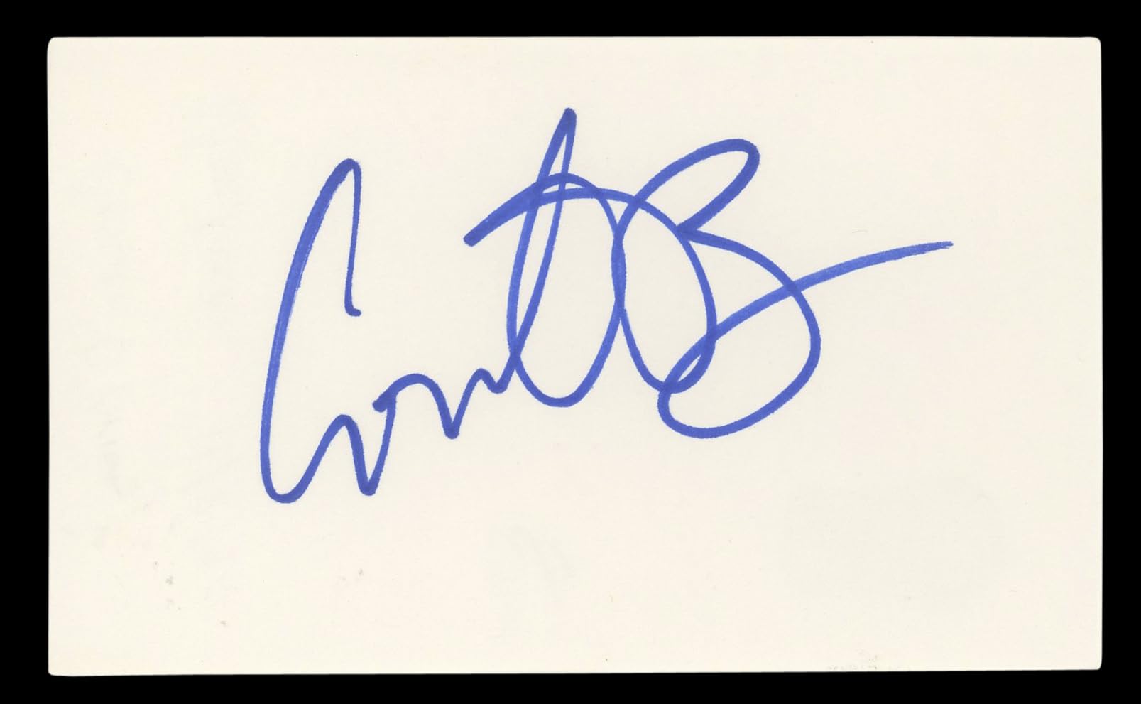 Conan O'Brien The Tonight Show Authentic Signed 3x5 Index Card BAS #BL96648