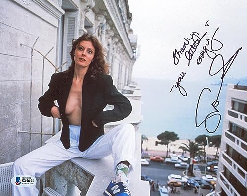 Susan Sarandon Thelma & Louise "Thank You" Signed 8x10 Sexy Photo BAS #S24644