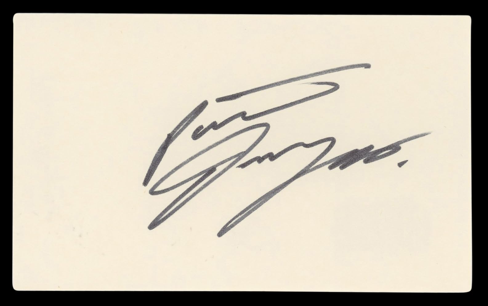 Patrick Dempsey Grey's Anatomy Authentic Signed 3x5 Index Card BAS #BL98499