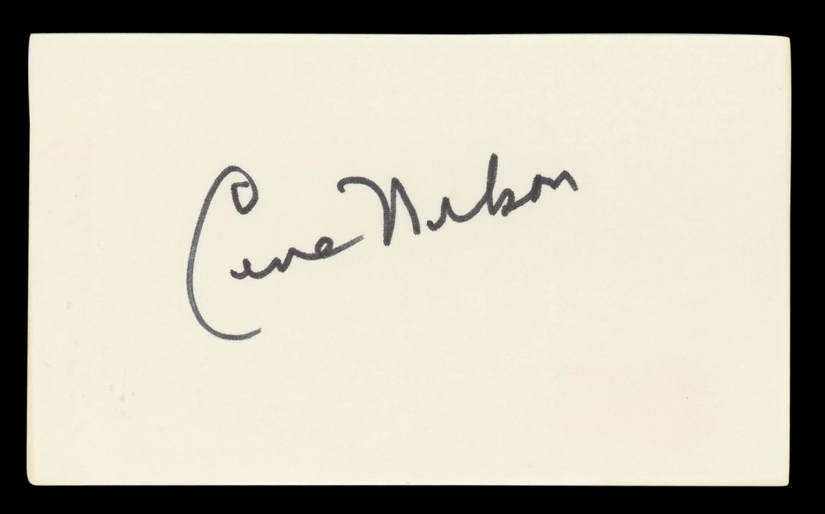 Gene Nelson Tea for Two Authentic Signed 3x5 Index Card Autographed BAS #BL98813