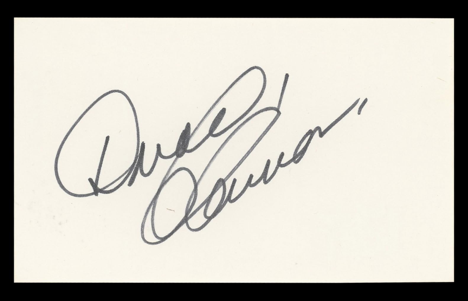 Donald O'Connor Singin' in the Rain Authentic Signed 3x5 Index Card BAS #BL98836