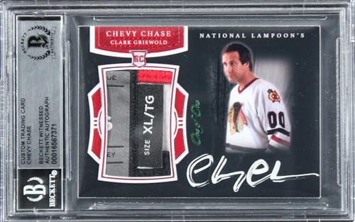 Chevy Chase Christmas Vacation Signed Relic Card One of One BAS Slab #16567371