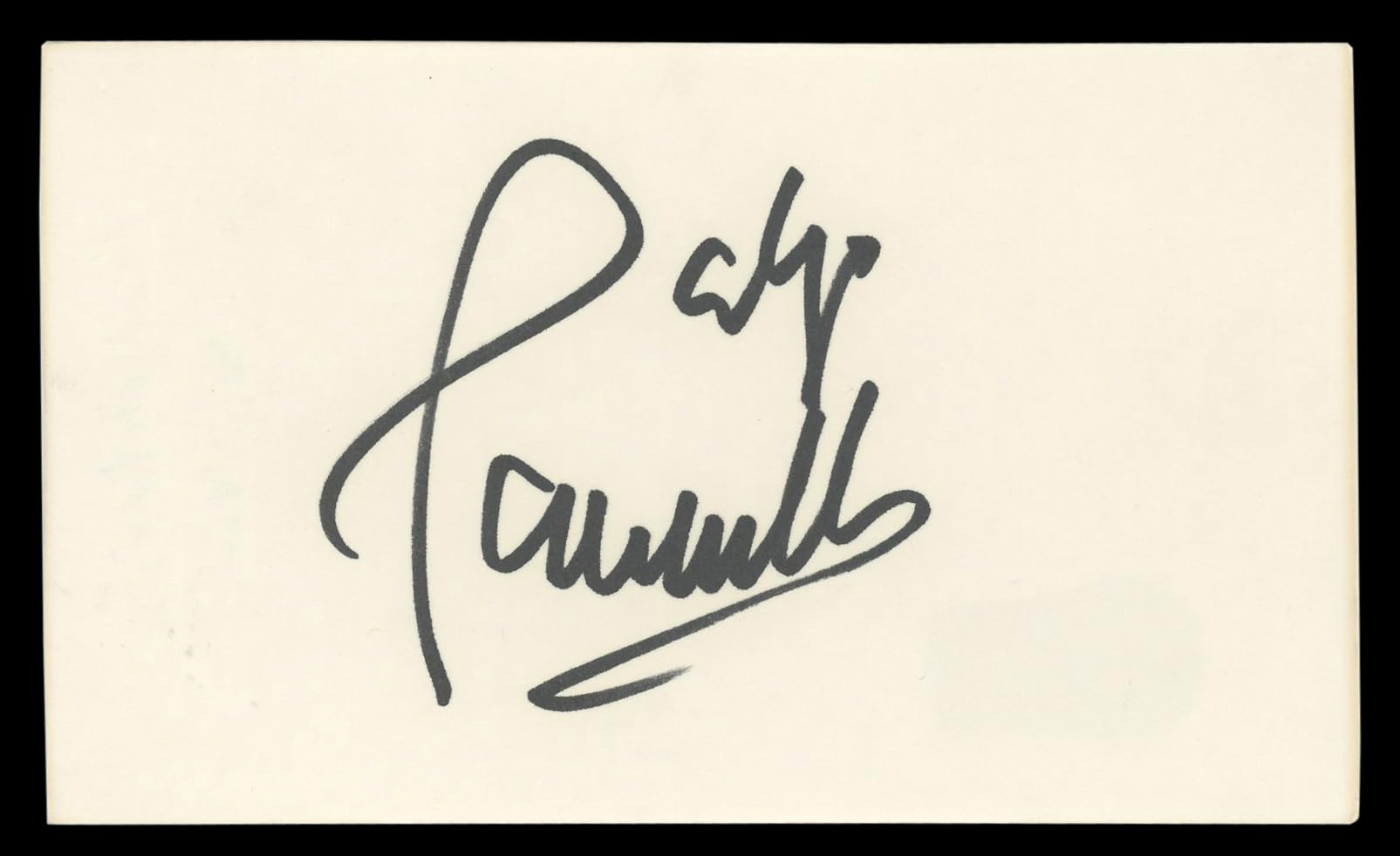 Paul Anka Musician Authentic Signed 3x5 Index Card Autographed BAS #BL96915