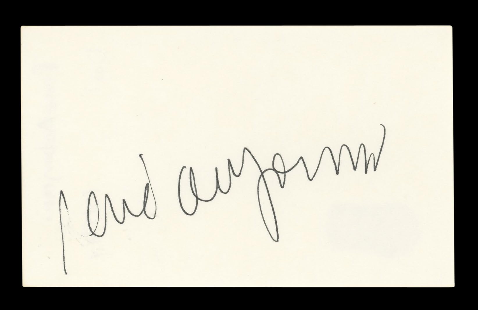 René Auberjonois Star Trek Signed 3x5 Index Card Autographed BAS #AD70183