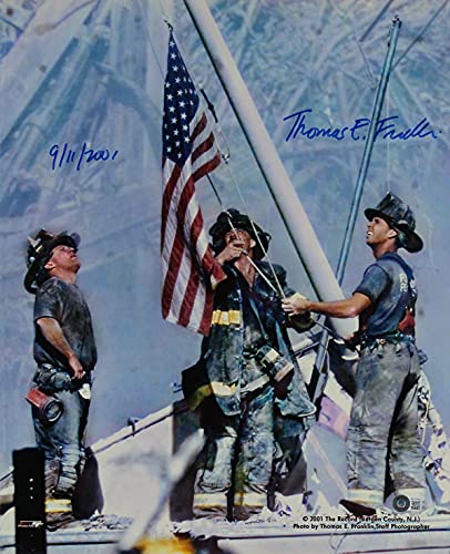 Thomas E. Franklin 9/11/2001 Authentic Signed 16x20 Ground Zero Photo BAS