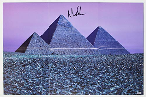 Nick Mason Pink Floyd Signed 20x30 Dark Side Of The Moon Poster BAS#G52237