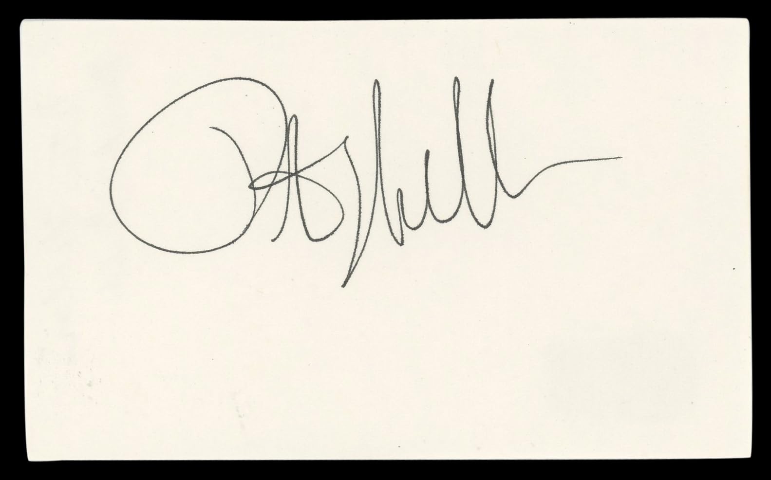 Peter Weller RoboCop Authentic Signed 3x5 Index Card Autographed BAS #BL98771