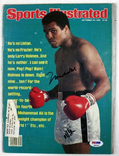 Muhammad Ali Boxing Authentic Signed Sports Illustrated 1980 PSA/DNA #P00905