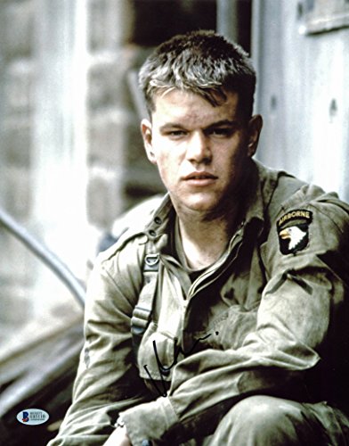 Matt Damon Saving Private Ryan Authentic Signed 11x14 Photo BAS #E85110
