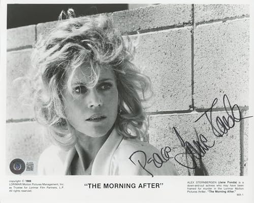 Jane Fonda The Morning After "Peace" Authentic Signed 8x10 Photo BAS #BL44509