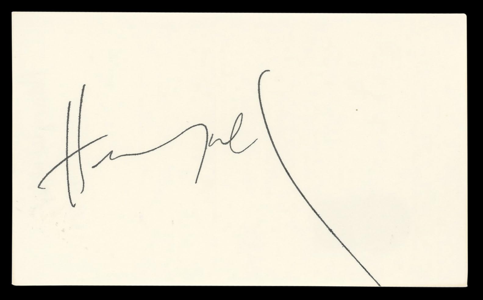 Henry Winkler Happy Days Authentic Signed 3x5 Index Card BAS #BL98553