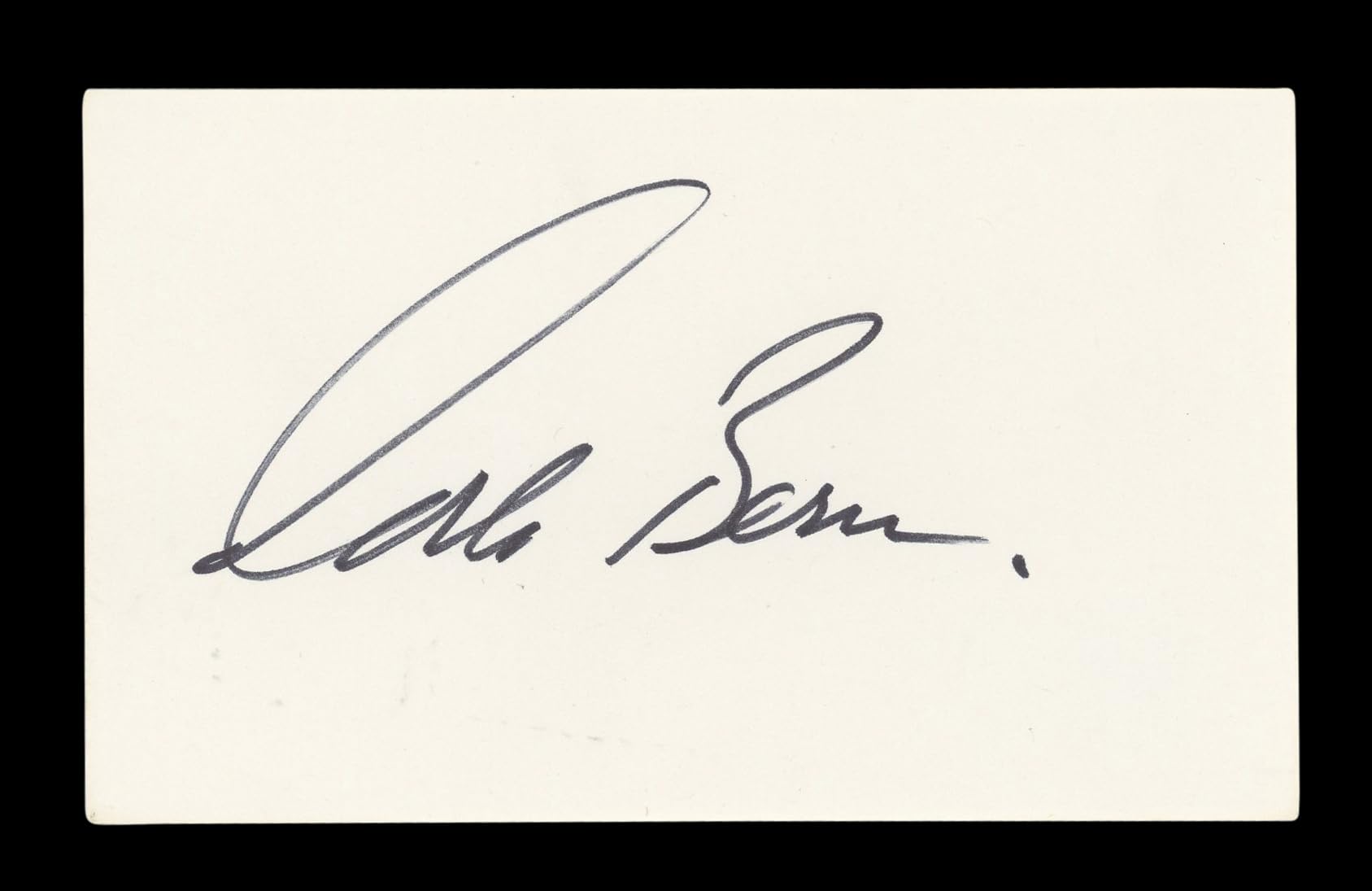 Corbin Bernsen L.A. Law Authentic Signed 3x5 Index Card Autographed BAS #BL96488