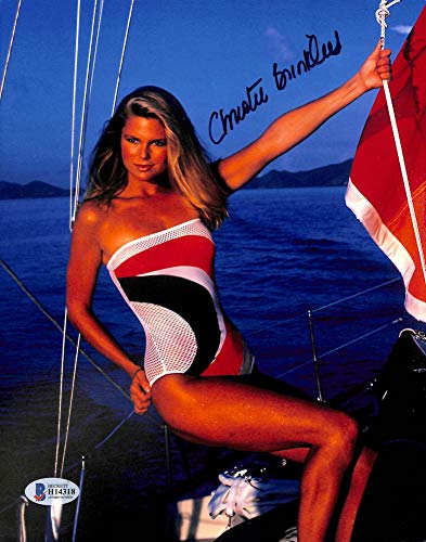 Christie Brinkley Sports Illustrated Swimsuit Model Signed 8x10 Photo BAS H14318