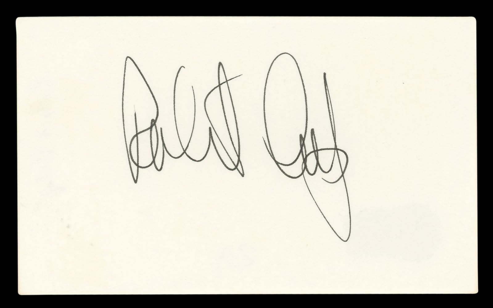 Robert Culp I Spy Authentic Signed 3x5 Index Card Autographed BAS #BL96793