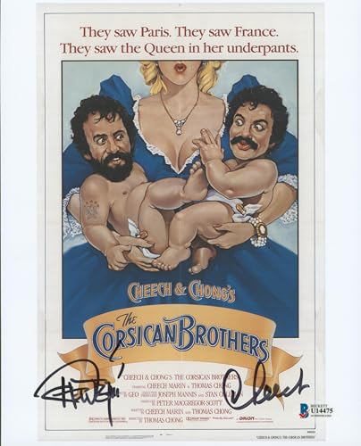 Cheech Marin & Tommy Chong The Corsican Brothers Signed 8x10 Photo BAS #U14475
