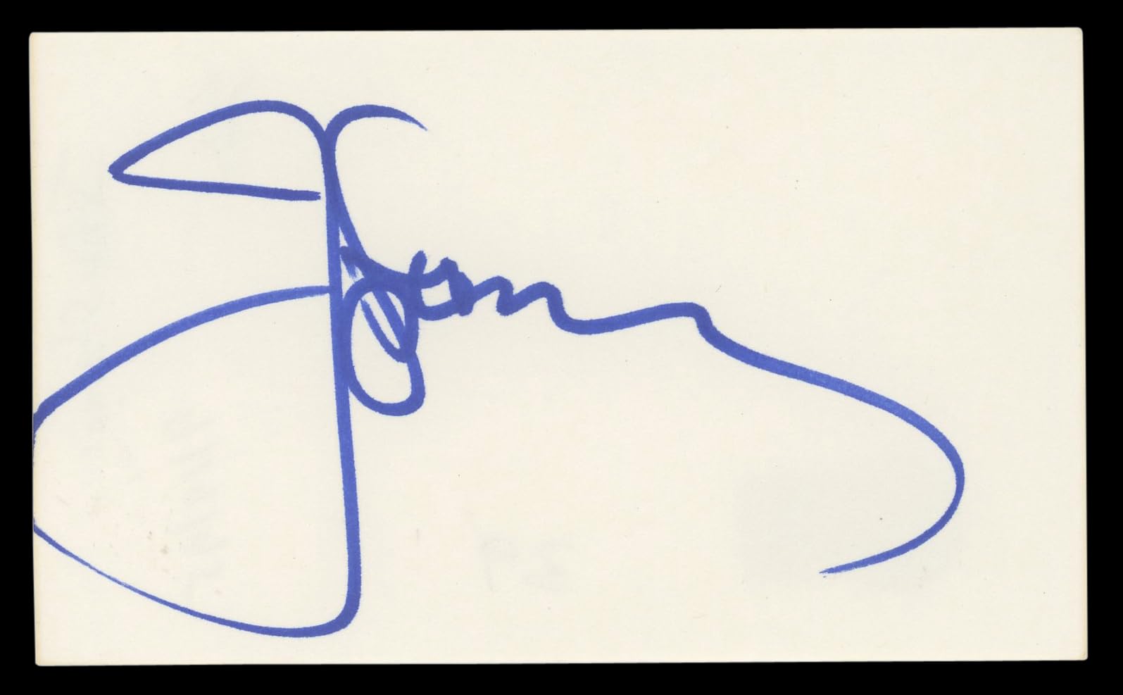 John Stamos Full House Authentic Signed 3x5 Index Card Autographed BAS #BL98570