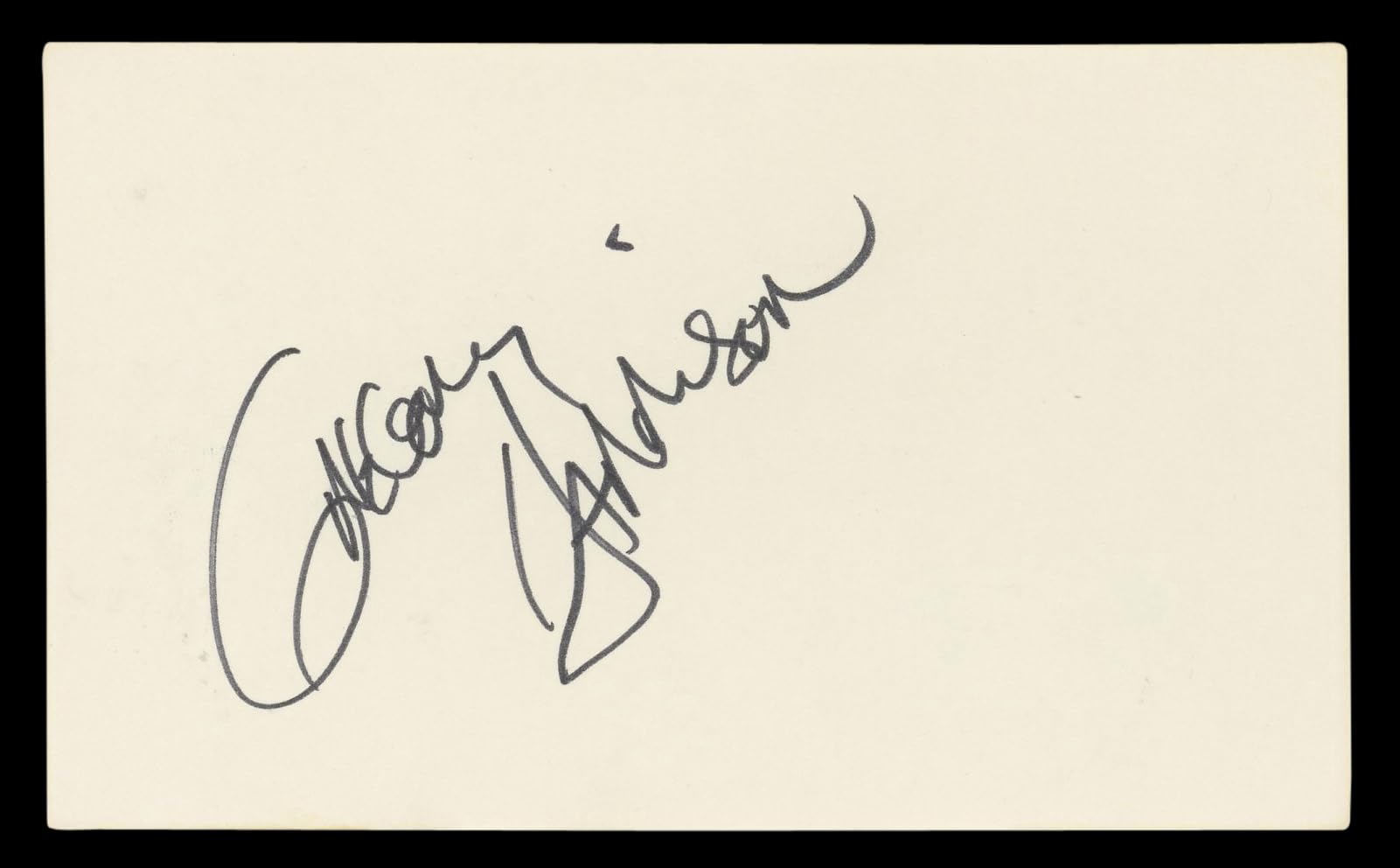 Gregory Harrison Trapper John, M.D. Authentic Signed 3x5 Index Card BAS #BL96852