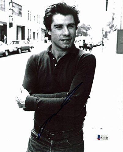 John Travolta Grease Authentic Signed 8x10 Photo Autographed BAS #E20756