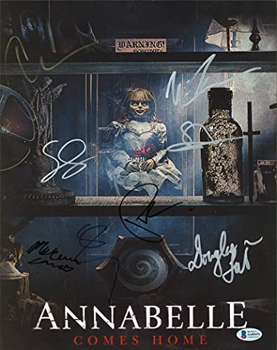 Annabelle (7) Wilson, Grace, Dauberman, Bishara, +3 Signed 11x14 Photo BAS