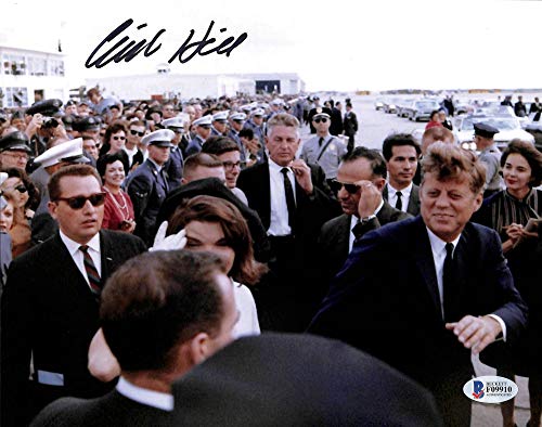 Clint Hill JFK Assassination Secret Service Agent Signed 11x14 Photo BAS #F09910