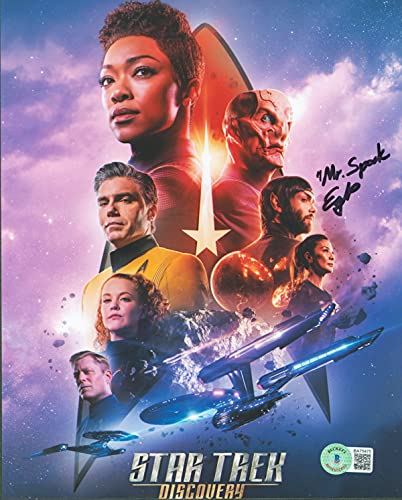 Ethan Peck Star Trek Discovery "Mr. Spock" Signed 8x10 Photo BAS #BA75475
