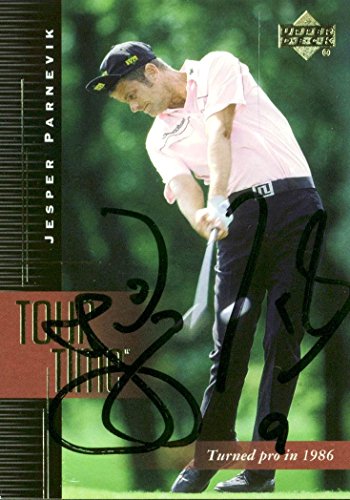 Jesper Parnevik Authentic Signed Card 2001 Upper Deck Golf Tour Time #184 w/ COA