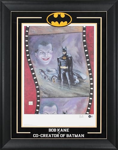 Bob Kane Batman Authentic Signed & Framed 20.5x24.5 Lithograph BAS #AD64148