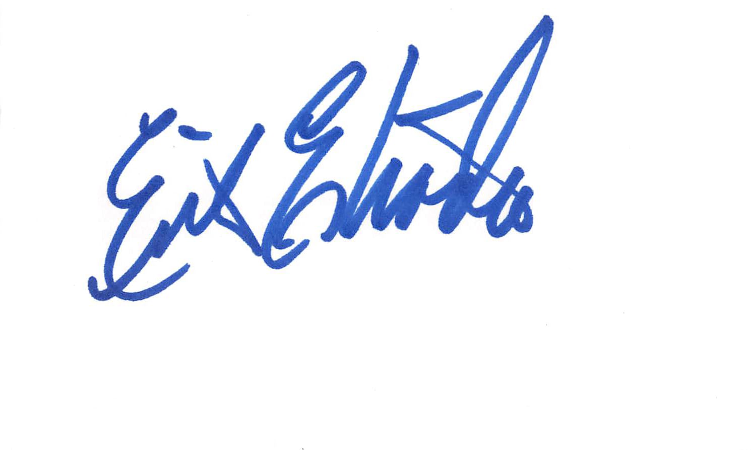 Erik Estrada CHiPS Authentic Signed 3x5 Index Card Autographed BAS #BL96262