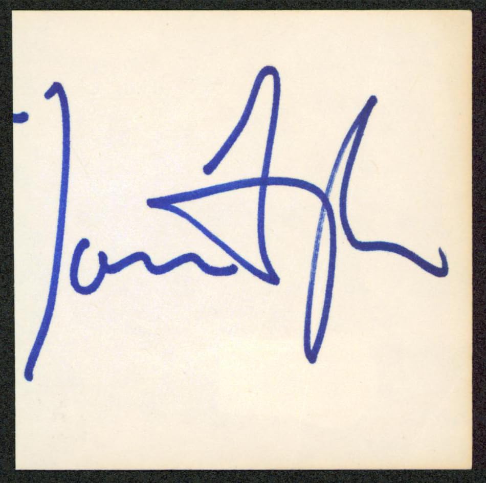 James Taylor The Flying Machine Authentic Signed 3x3 Cut Signature BAS #AD70355