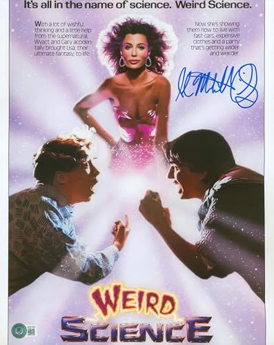 Ilan Mitchell-Smith Weird Science Signed 11x14 Vertical Photo BAS Witnessed 2