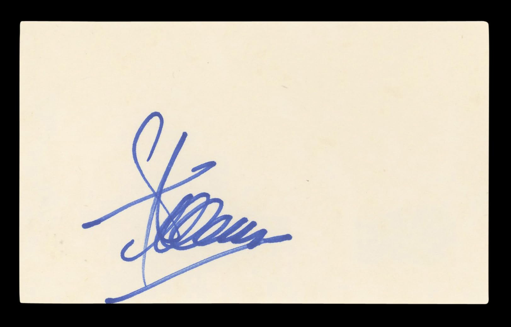 Steve Allen The Tonight Show Authentic Signed 3x5 Index Card BAS #BL96922