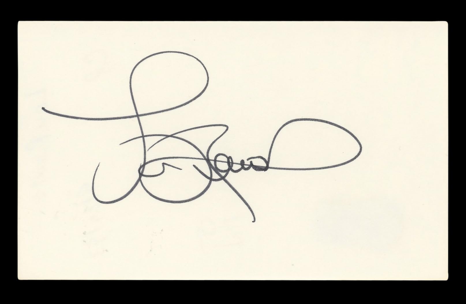 Lou Rawls Musician Authentic Signed 3x5 Index Card Autographed BAS #BL96714