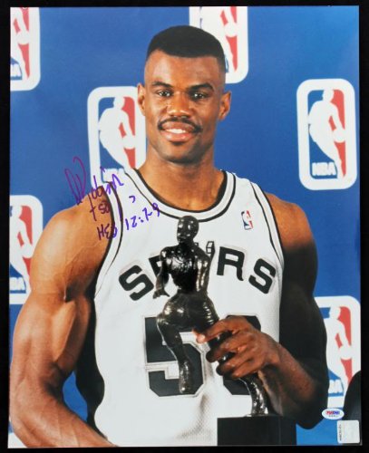 Spurs David Robinson Signed Authentic 16X20 Photo Autograph PSA/DNA #G39811