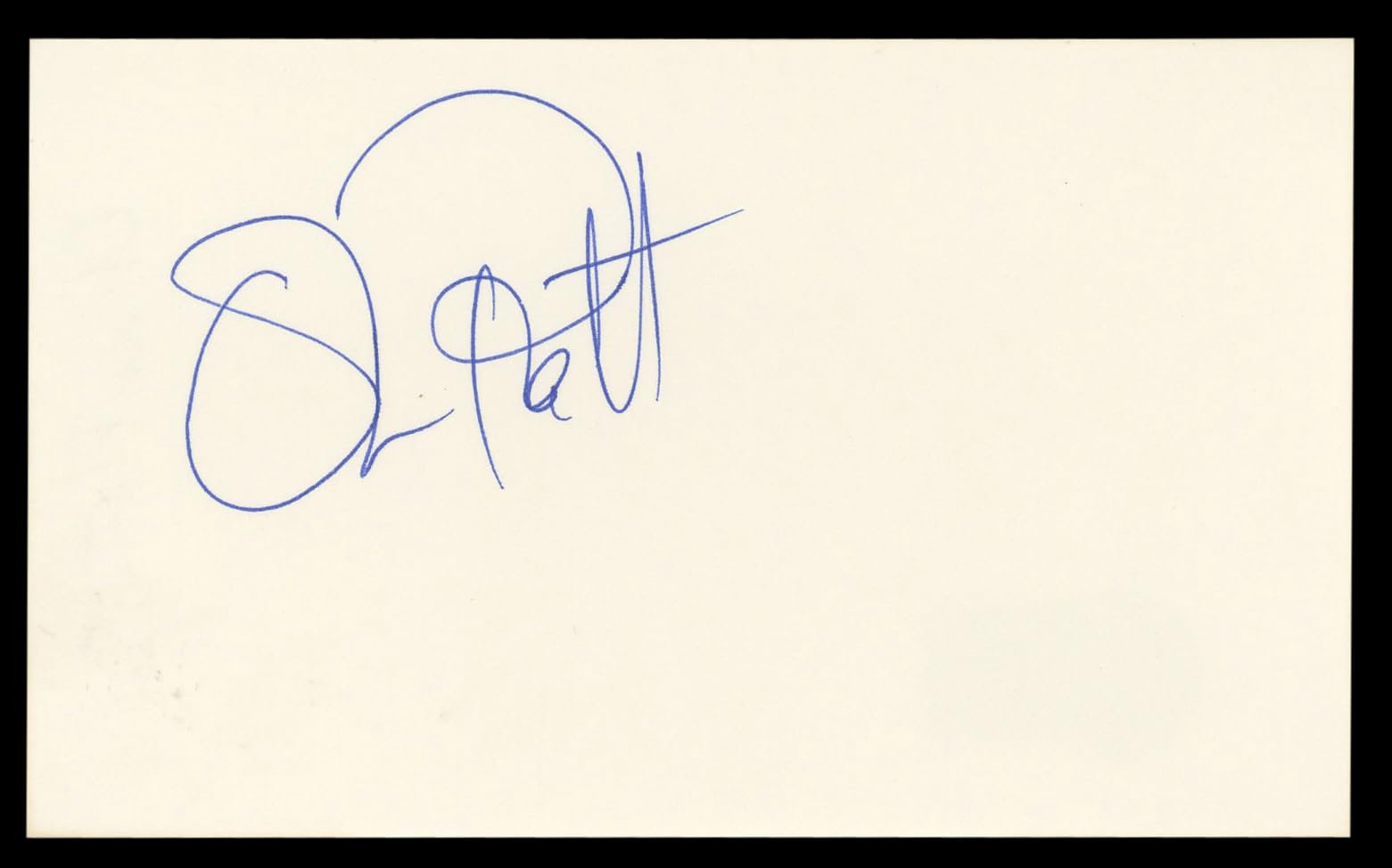 Oliver Platt The Three Musketeers Authentic Signed 3x5 Index Card BAS #BL98860